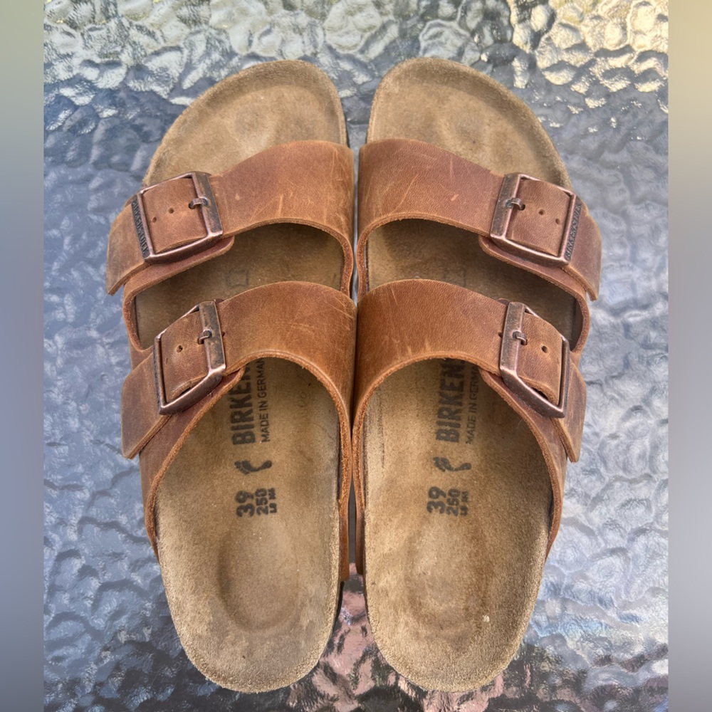 Birkenstock Arizona Antique Brown Brown Sz 39